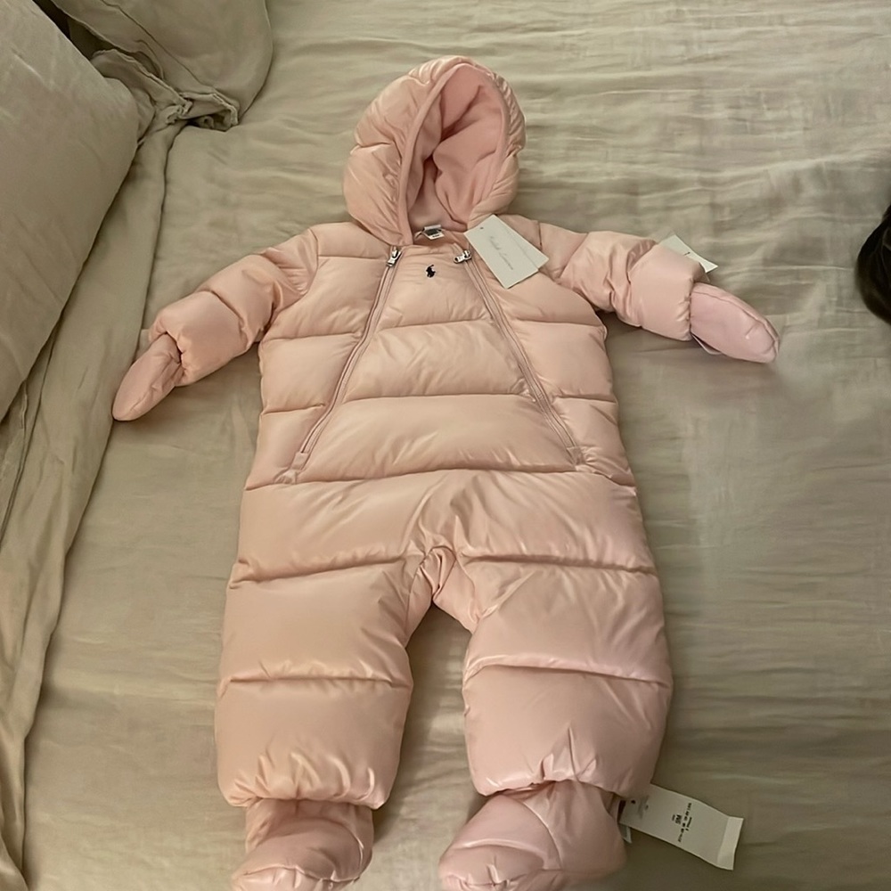 Ralph Lauren pink snowsuit 9M